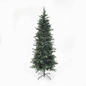 lot 62749 image: Pre-Lit Clear LED 7ft Artificial Christmas Tree with Metal Stand Retail$169.99