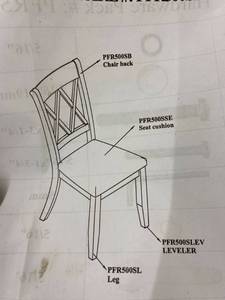 lot 62753 image: WOODEN BROWN DINING CHAIR