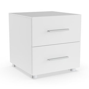 lot 62767 image: Porch & Den Angus Foiled 2-drawer Nightstand