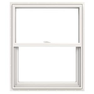 lot 62778 image: JELD-WEN V2500 Series Vinyl Double Pane Double Strength Single Hung Window (Fits Rough Opening 30-in x 36-in Actual 29.5-in x 35.5-in)