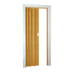 lot 62796 image: Homestyle Royale PVC Folding Door Fits 32wide x 80high Rustic Oak Color