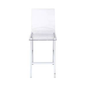 lot 62821 image: Acme Furniture Nadie Acrylic Counter Height Chair - Set of 2 Retail$329.99