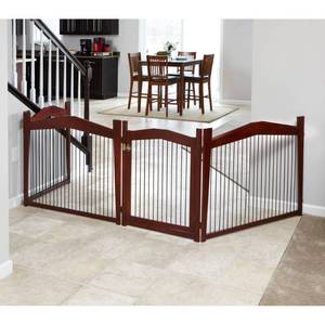 lot 62858 image: Zoovilla 2 in 1 Single-Door Wooden Dog Crate and Gate, Large, 39L