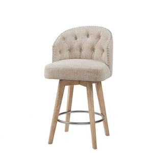 lot 62868 image: Grattan Swivel Counter Height Barstool Cream- Retail$332.99