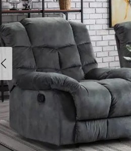 lot 62815 image: Soft Manual Ergonomic Recliner Chair Retail$579.99