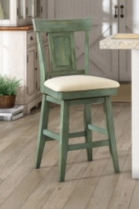 lot 62594 image: ELEANOR PANEL BACK WOOD SWIVEL CHAIR