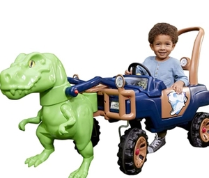 lot 62760 image: Little Tikes T-Rex Truck Dinosaur Ride-On for Kids