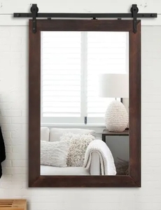 lot 62797 image: Neutypechic Farmhouse Barn Door Mirror