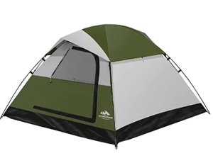 lot 62807 image: ASTER OUTDOOR 4 PERSONS DOME TENT GREY 24.4 X 5.9 X 5.9 INCHES