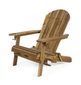 lot 62819 image: Bellwood Outdoor Acacia Wood Folding Adirondack Chair by Christopher Knight Home Retail$194.42