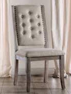 lot 62820 image: The Gray Barn Upholstered Nailhead Dining Chairs (Set of 2) Retail$276.99
