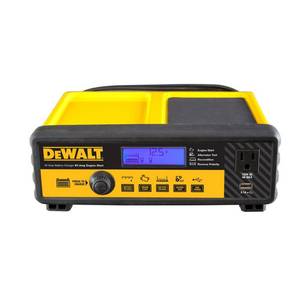 lot 2824 image: DEWALT 30 Amp Automotive Portable Car Battery Charger with 80 Amp Engine Start and Alternator Check