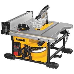 lot 2861 image: DeWalt 15 amps Corded 8-14 in. Compact Table Saw - Case Of 1- Retail $468.00