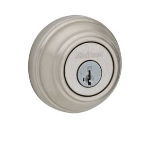 lot 3007 image: Kwikset 980 Sgl Cyl Deadbolt In Satin Nickel Model # 99800-123