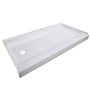 lot 3033 image: SHOWER BASE LEFT DR 32IN WHT - Retail $291.00