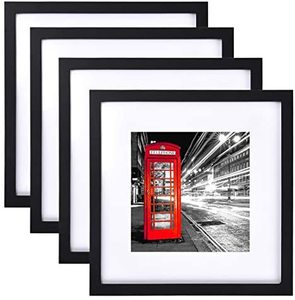 lot 2970 image: 12x12 Black Picture Frames Set Of 8