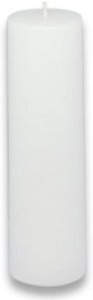 lot 3017 image: Citronella Pillar Candle 2x6 White