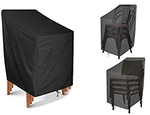 lot 3042 image: Patio Chair Cover Heavy Duty High Back Chair Cover Stackable - 25.525.547.2