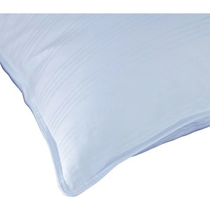 lot 3049 image: Extra Soft Stomach Sleeper Blue Damask Cotton White Down Pillow- Retail$76.48
