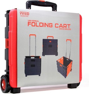 lot 2850 image: VVIVID Scientific Rolling Folding Cart