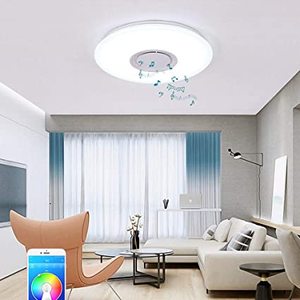 lot 2881 image: Bluetooth Music LED Ceiling Lamp