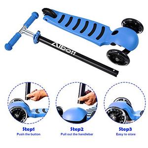 lot 2903 image: Albott 3 Wheels Kick Scooter 3-10yrs Blue