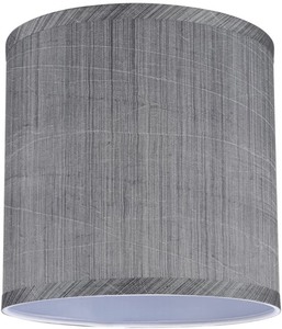 lot 2905 image: 8x8 Gray Cylinder Lampshade