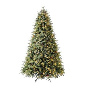 lot 2928 image: 7.5 Foot Fake Pre Lit Pine Tree
