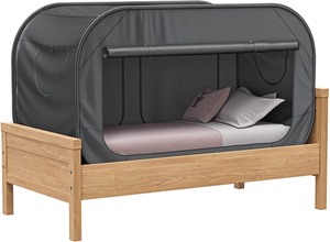 lot 2935 image: Skywin Bed Tent, Twin Size, Black