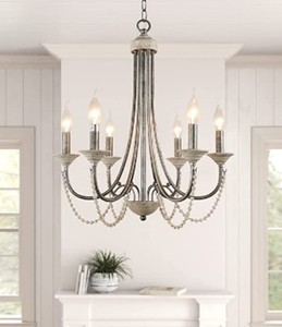 lot 2909 image: Vintage Chandelier Pendant Light
