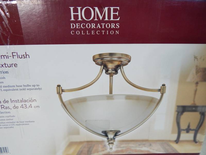  Home  Decorators  Collection  Semi Flush  Mount  Fixture 