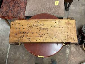 lot 58100 image: handmade wood toolbox