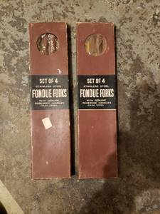 lot 58109 image: Vintage Fondue Fork Sets