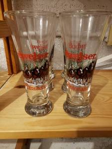 lot 58114 image: Set 6 Budweiser Beer Flutes