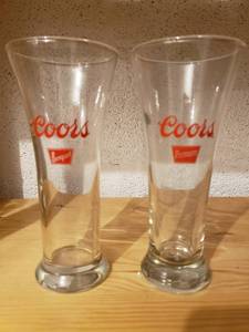 lot 58121 image: Set 2 Coors Banquet Beer Flutes
