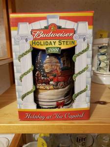 lot 58145 image: 2001 Budweiser Stein wBox