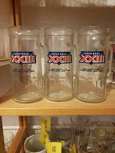 lot 58149 image: Set 3 Super Bowl XXIII Glasses