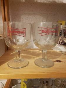 lot 58150 image: Set 2 Budweiser Goblets