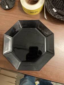 lot 58162 image: black glass dishes