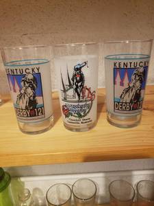 lot 58166 image: Set 3 Kentucky Derby Glasses