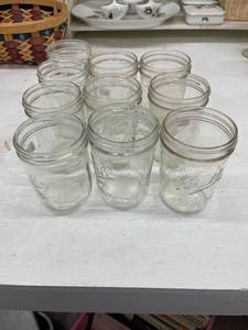 lot 58227 image: 10 wide mouth ball canning jars