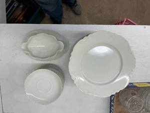 lot 58239 image: Johnson bros and haviland dishes