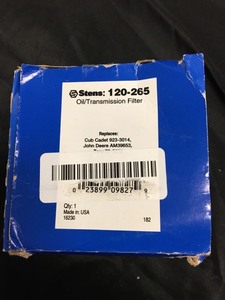lot 545 image: Stens 120-265 Trans Filter for Ariens