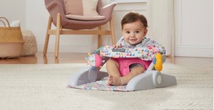 lot 564 image: Summer Learn-to-Sit Stages 2-Position Floor Seat (Funfetti Pink)