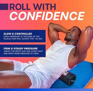 lot 7504 image: Nextrino Vibrating Foam Roller for Back - Trigger Point Muscle Rollers, Deep Tissue Massage for Yoga, Leg Pain, Physical Therapy & Exercise - 3 Speed, High Density Body Massager Roll