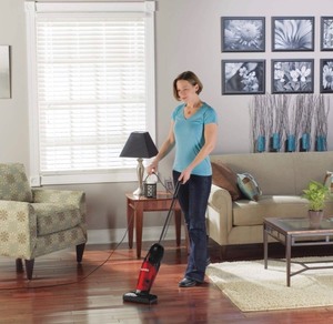 lot 7506 image: eureka Vacuum Cleaner Powerful Suction Small Handheld Vac with Filter for Hard Floor Lightweight Upright Home Pet Hair, 1-(Pack), Light Red