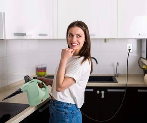 lot 7515 image: Handheld Steam Cleaner, Steamer for Cleaning, 10 in 1 Handheld Steamer for Cleaning, Upholstery Steamer Cleaner, Car Steamer, Steam Cleaner for Surface Cleaning Home, Sofa, Bathroom, Car seat, Office