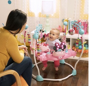 lot 7526 image: Disney Baby MINNIE MOUSE PeekABoo Activity Jumper with Lights and Melodies, Ages 6 months 