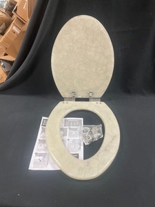 lot 7535 image: Marble Resin Toilet seat