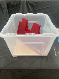 lot 7538 image: Christmas ornament storage with dividers